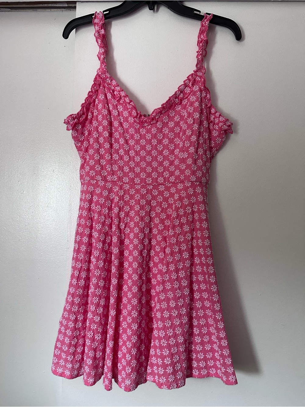 Trixxi Pink Mini Dress with White Daisy Print